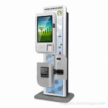 Digital Signage Kiosk with Touchscreen, 3G, Wi-Fi, Receipt Printer, Keyboard, Magnetic Card Reader